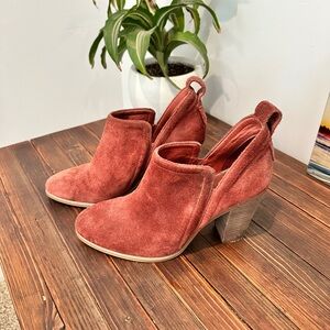 Vince Camuto Rust Ankle Boots